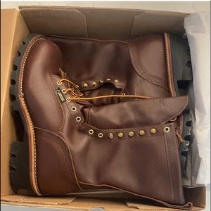 Hall’s 368W 10” waterproof insulated composite toe patch lineman boot, size 11